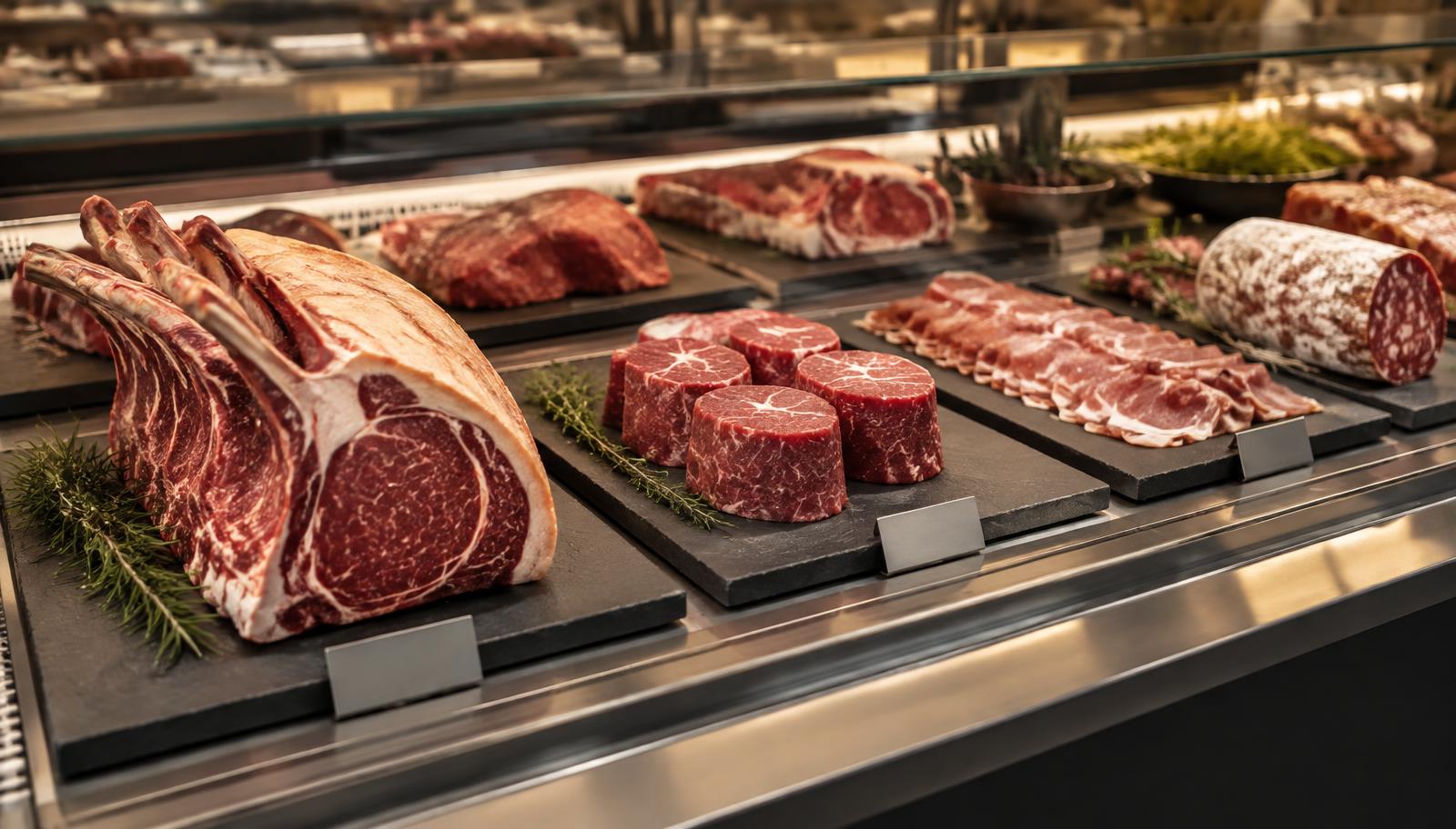 Boucherie — Vitrines · comptoirs · charcuterie